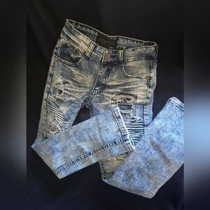 Encrypted Blue Jeans Distressed Boy Sz 8